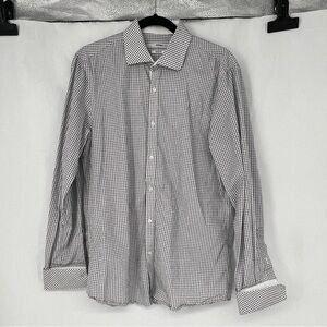 Parc81 Classic Black and White french cuff Men's Shirt